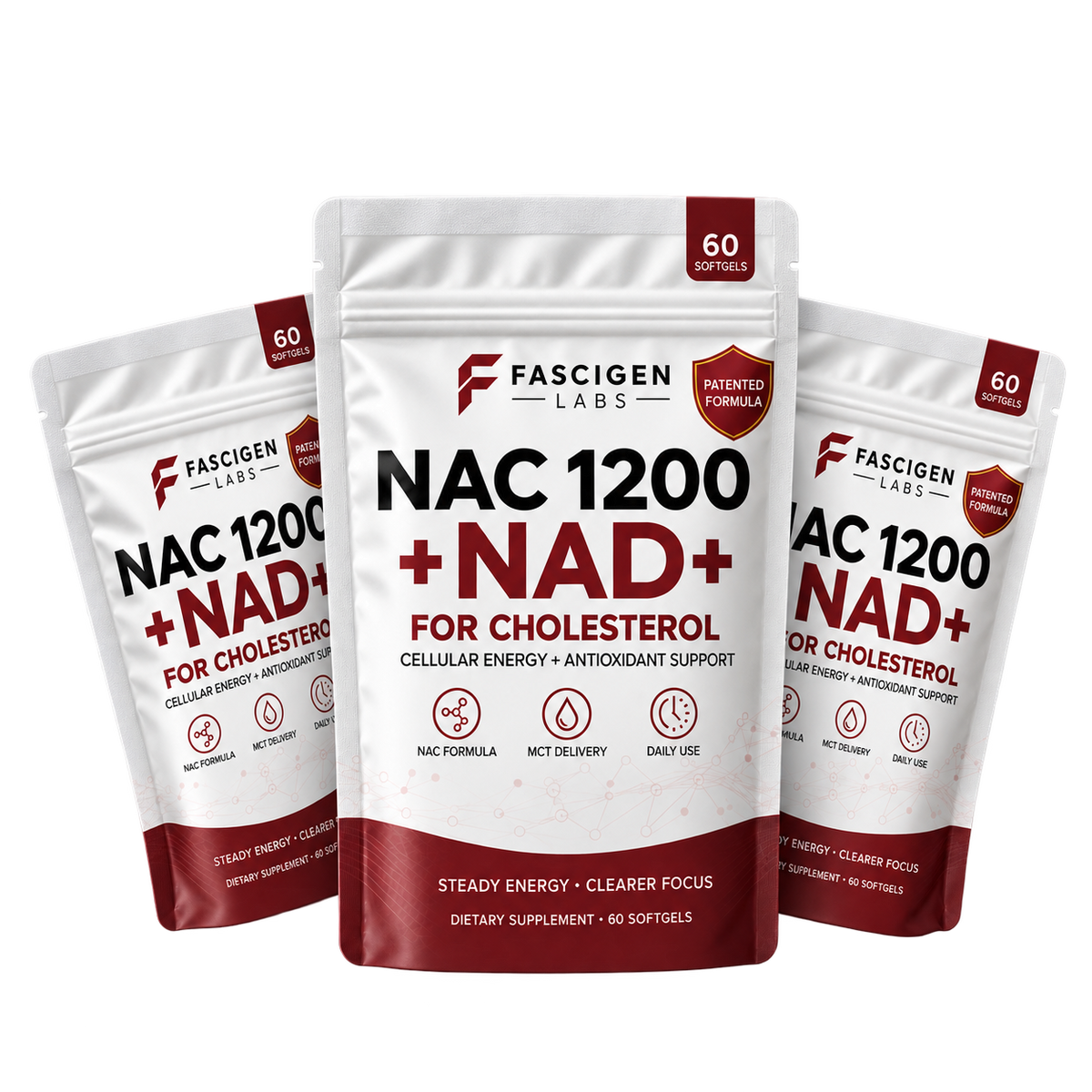 Fascigen Labs NAC 600 + NAD+ softgels