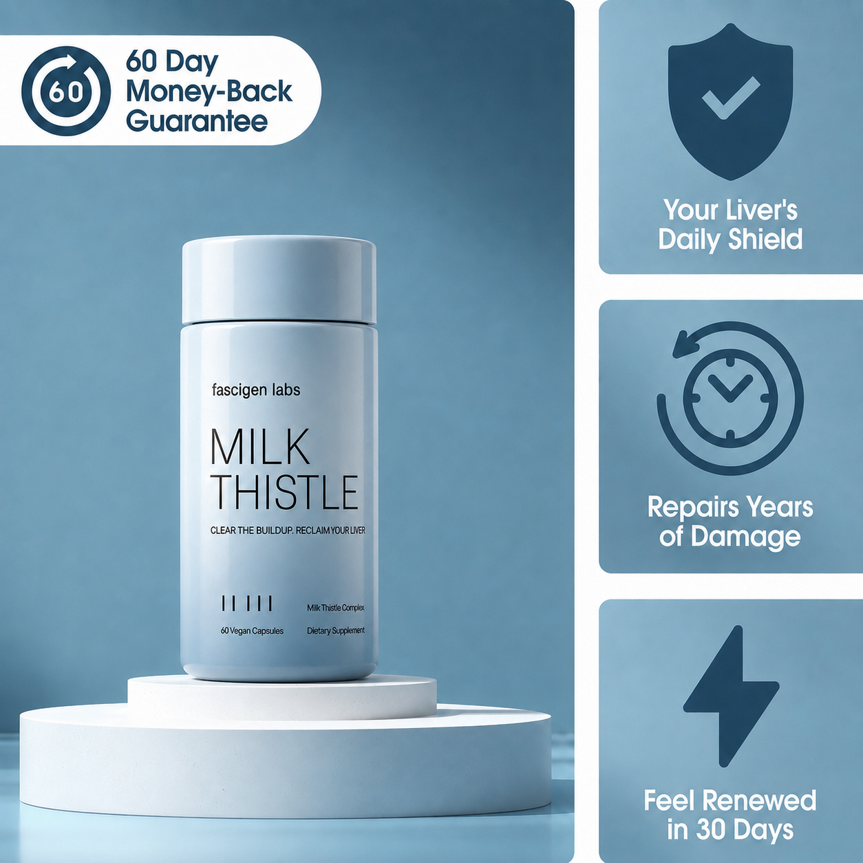 Milk Thistle Complex® - Liver Support & Recovery by Fascigen™