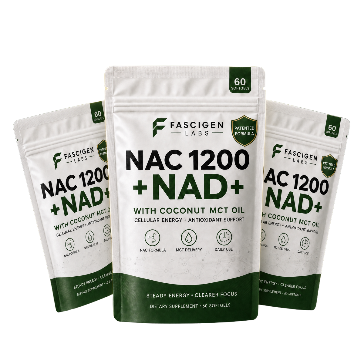 Fascigen Labs NAC 600 + NAD+ softgels